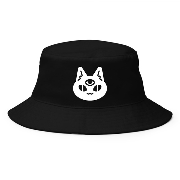 Third Eye Cat Bucket Hat, Spiritual, Old School, Retro, Hippie - Picture 1 of 1
